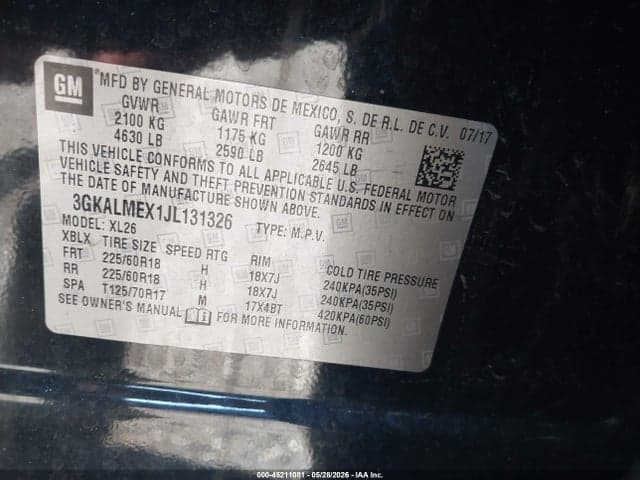 2018 GMC TERRAIN SLE 9