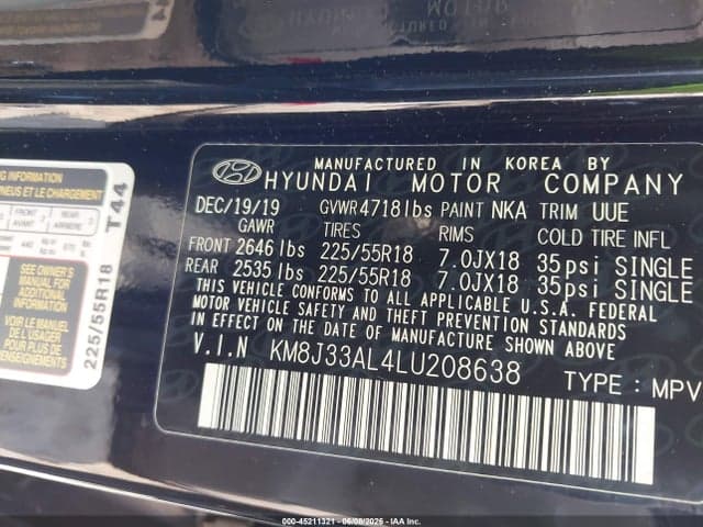 2020 HYUNDAI TUCSON ULTIMATE 9