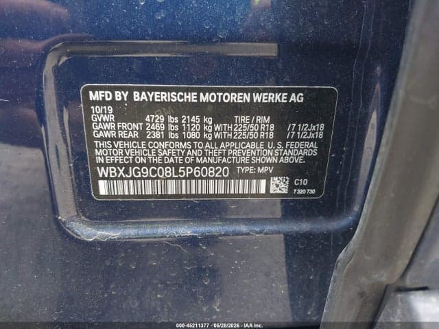 2020 BMW X1 XDRIVE28I 9