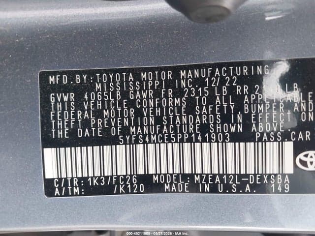 2023 TOYOTA COROLLA SE 9