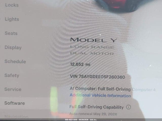 2025 TESLA MODEL Y LONG RANGE DUAL MOTOR ALL-WHEEL DRIVE 7