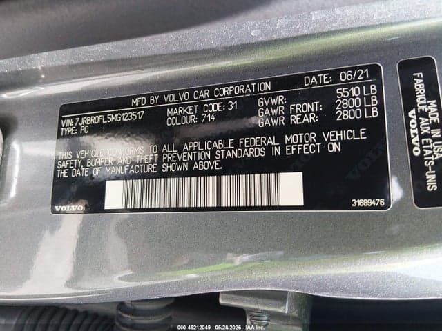2021 VOLVO S60 RECHARGE PLUG-IN HYBRID T8 INSCRIPTION 9