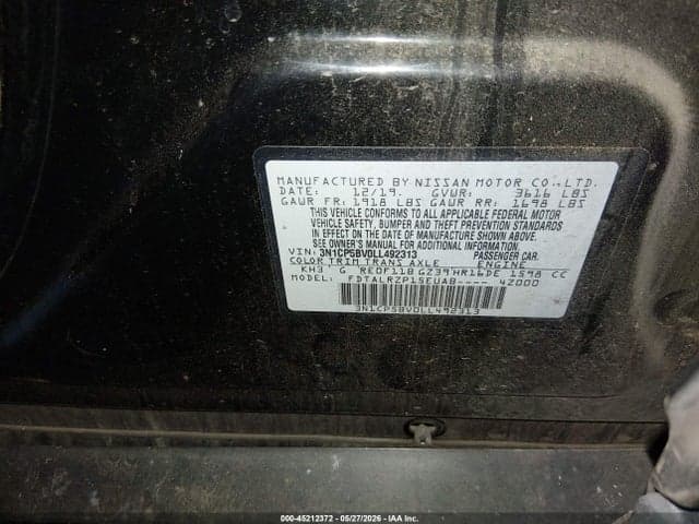 2020 NISSAN KICKS S XTRONIC CVT 9