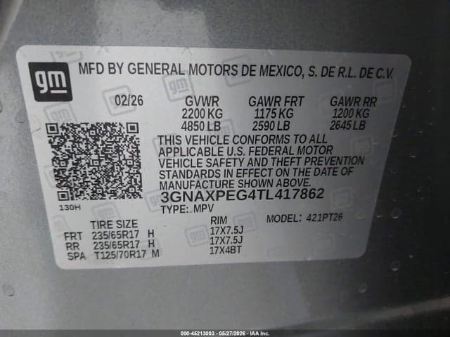 2026 CHEVROLET EQUINOX AWD LT 9