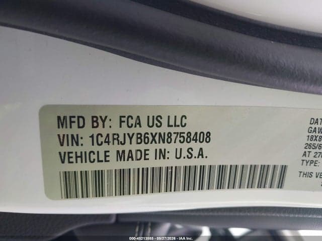 2022 JEEP GRAND CHEROKEE 4XE LIMITED 4X4 9