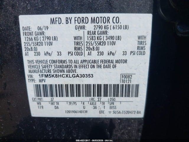 2020 FORD EXPLORER PLATINUM 9