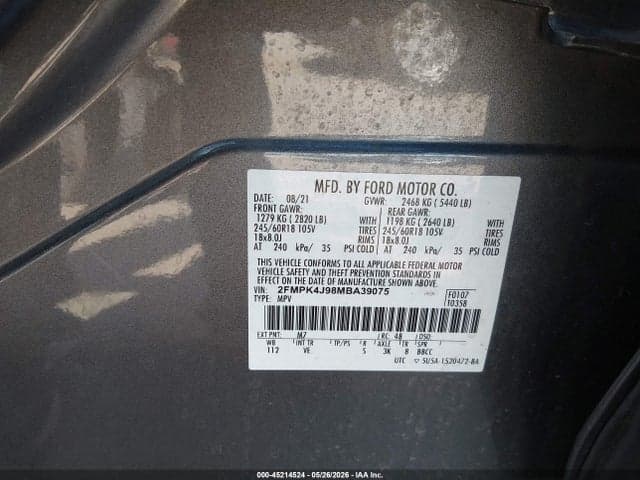 2021 FORD EDGE SEL 9