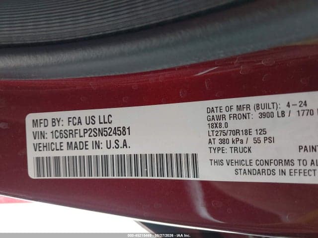 2025 RAM 1500 REBEL 4X4 5'7 BOX 9