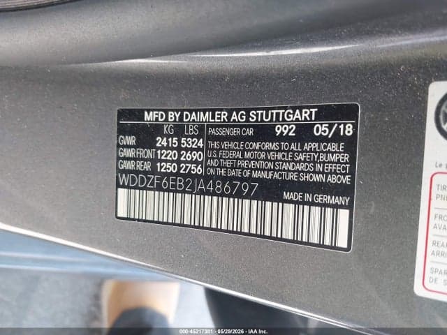 2018 MERCEDES-BENZ AMG E 43 4MATIC 9