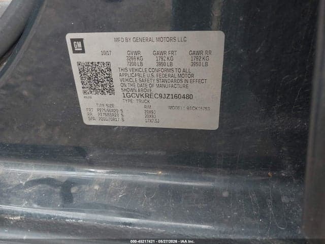 2018 CHEVROLET SILVERADO 1500 2LT 9