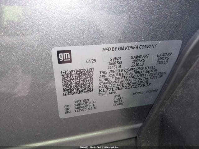 2025 CHEVROLET TRAX FWD 2RS 9