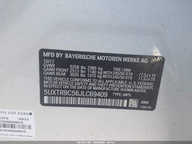 2018 BMW X3 XDRIVE30I 9