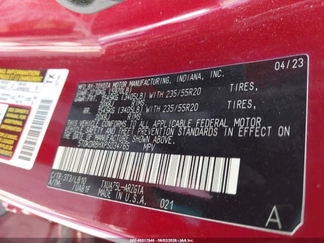 2023 TOYOTA HIGHLANDER LIMITED 9