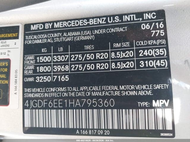 2017 MERCEDES-BENZ GLS 450 4MATIC 9