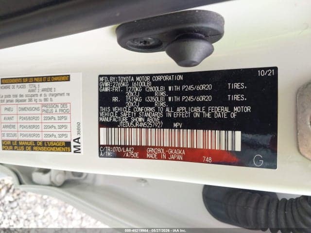 2022 TOYOTA 4RUNNER LIMITED 9