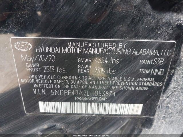 2020 HYUNDAI SONATA SEL 9
