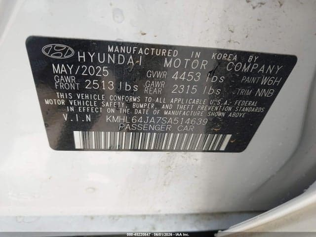 2025 HYUNDAI SONATA SEL 9