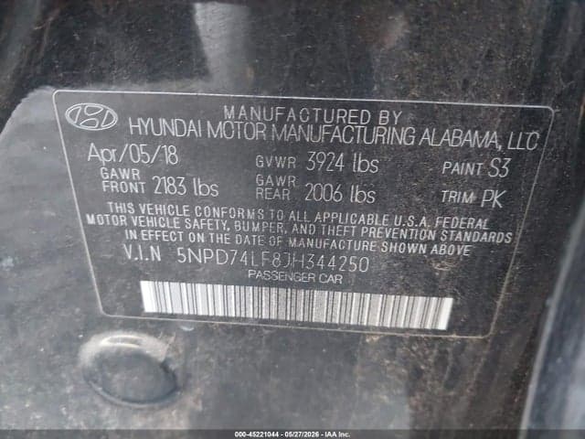 2018 HYUNDAI ELANTRA SE 9