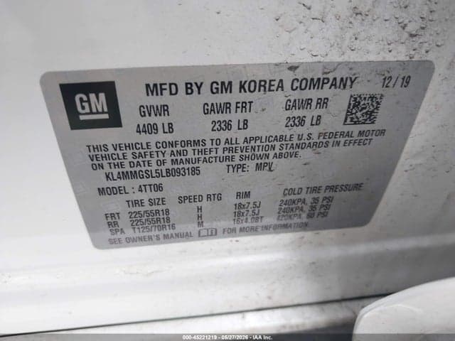 2020 BUICK ENCORE GX AWD ESSENCE 9
