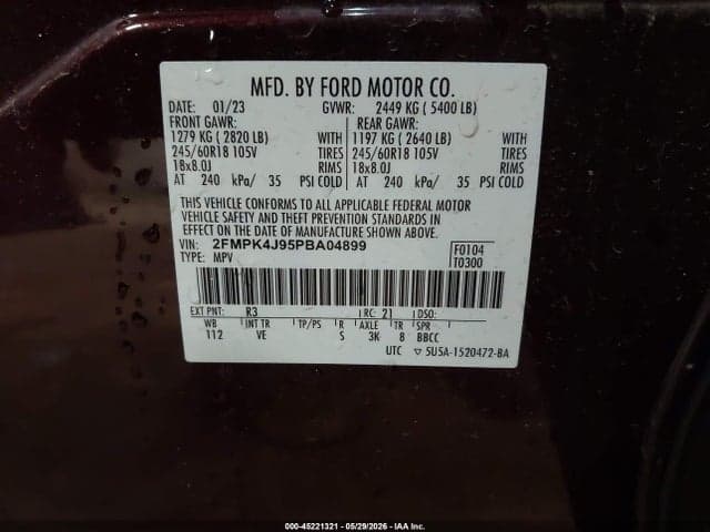 2023 FORD EDGE SEL 9