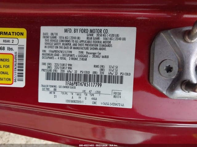 2019 FORD MUSTANG ECOBOOST 9
