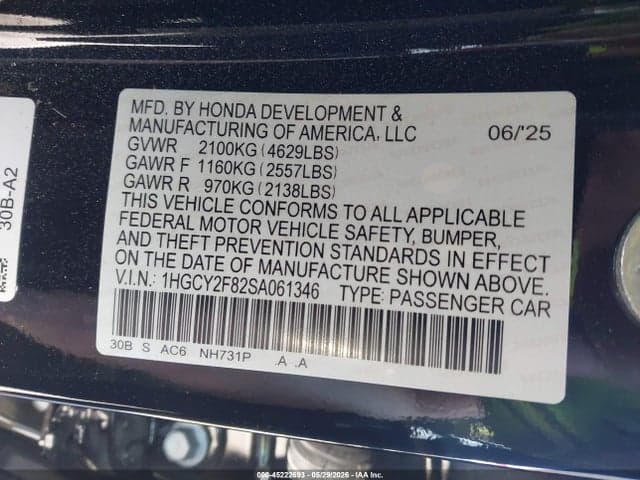 2025 HONDA ACCORD HYBRID TOURING 9