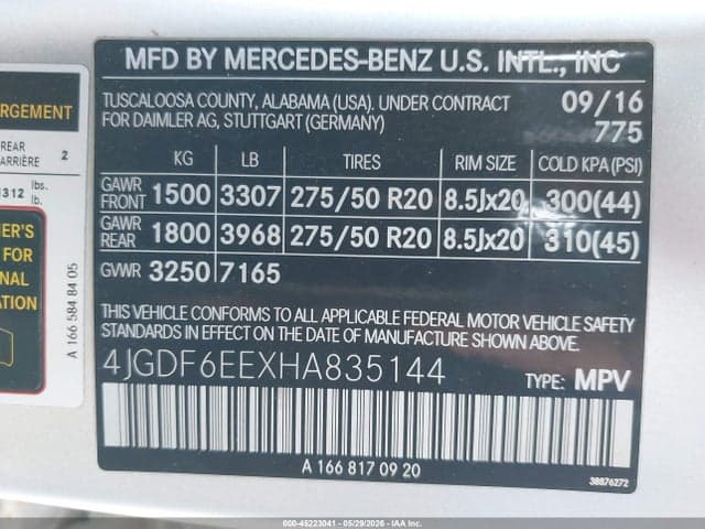 2017 MERCEDES-BENZ GLS 450 4MATIC 9