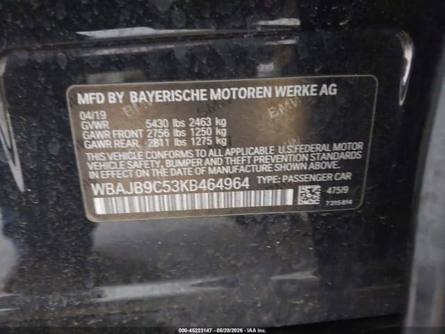 2019 BMW M550I XDRIVE 9