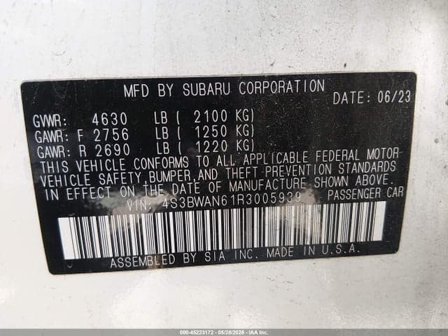 2024 SUBARU LEGACY LIMITED 9