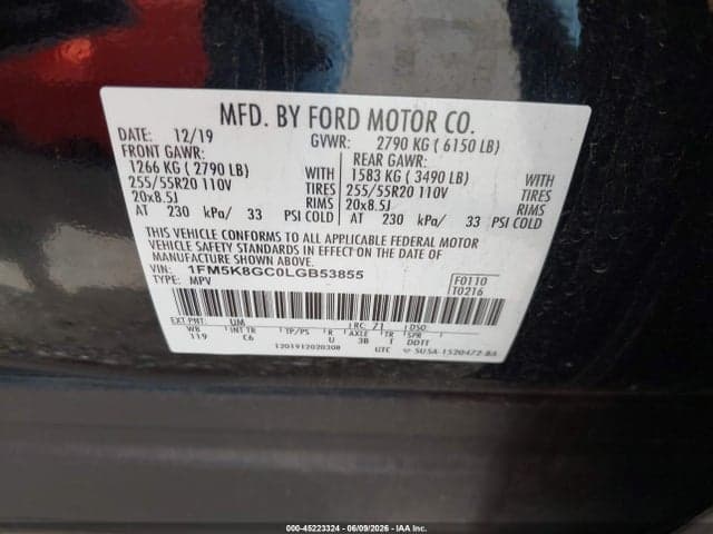 2020 FORD EXPLORER ST 9