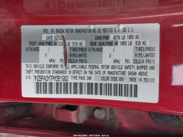 2023 MAZDA MAZDA3 2.5 S PREFERRED 9