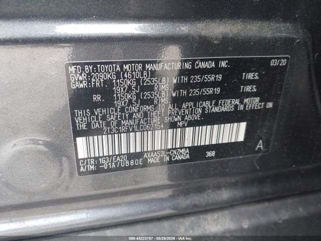 2020 TOYOTA RAV4 XLE PREMIUM 9