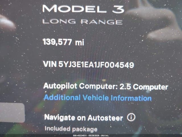 2018 TESLA MODEL 3 LONG RANGE/MID RANGE 16