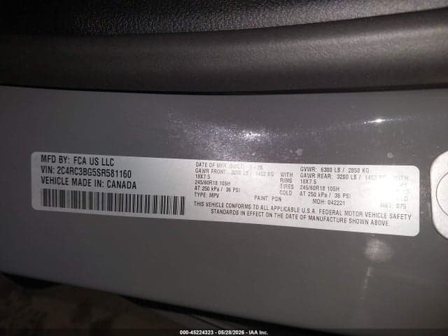 2025 CHRYSLER PACIFICA SELECT 9