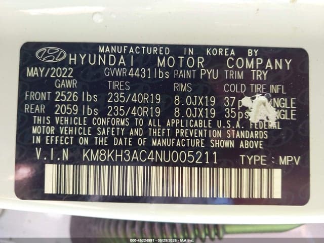 2022 HYUNDAI KONA N 9