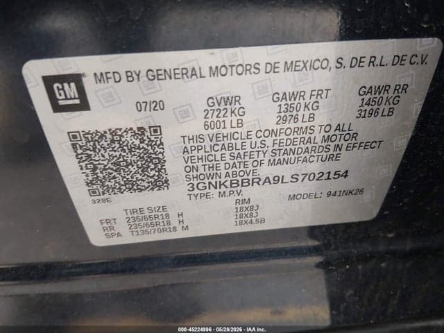 2020 CHEVROLET BLAZER FWD 1LT 9