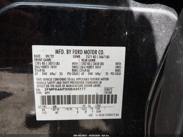 2022 FORD EDGE ST 9