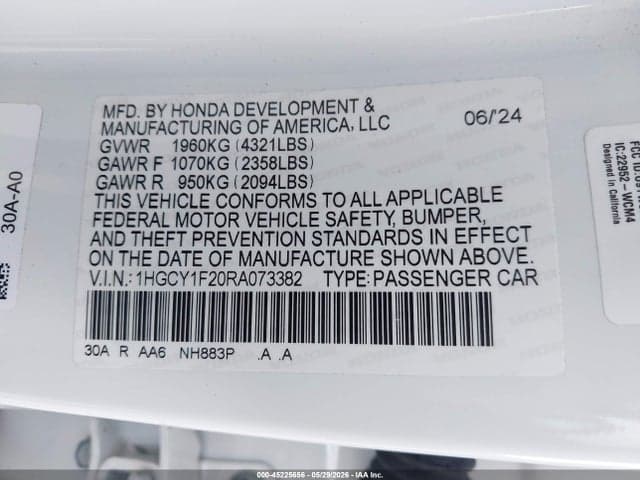 2024 HONDA ACCORD LX 9