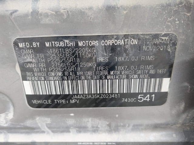 2019 MITSUBISHI OUTLANDER SEL 9