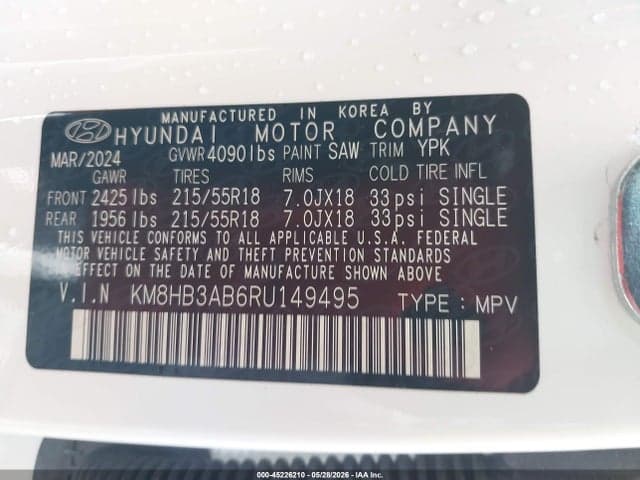 2024 HYUNDAI KONA SEL 9