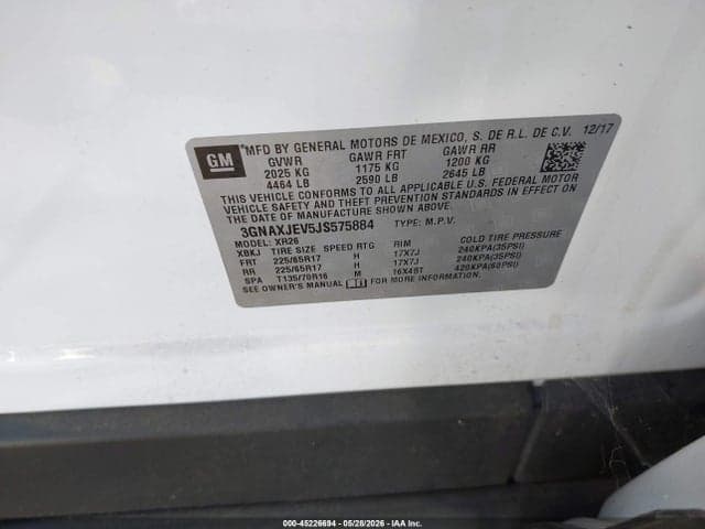 2018 CHEVROLET EQUINOX LT 9