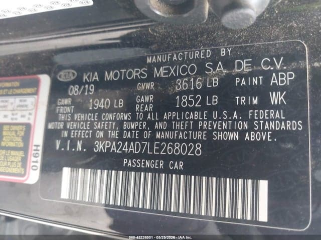 2020 KIA RIO S 9