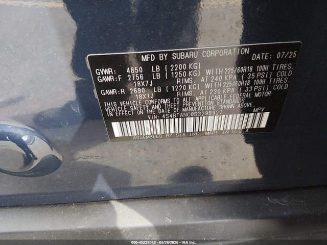 2025 SUBARU OUTBACK LIMITED 9