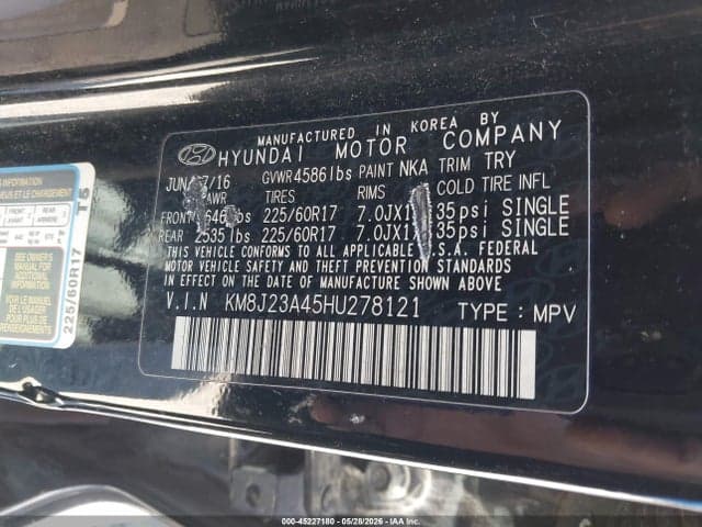 2017 HYUNDAI TUCSON SE 9