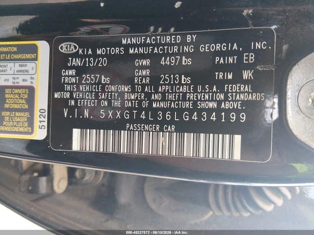 2020 KIA OPTIMA LX 9