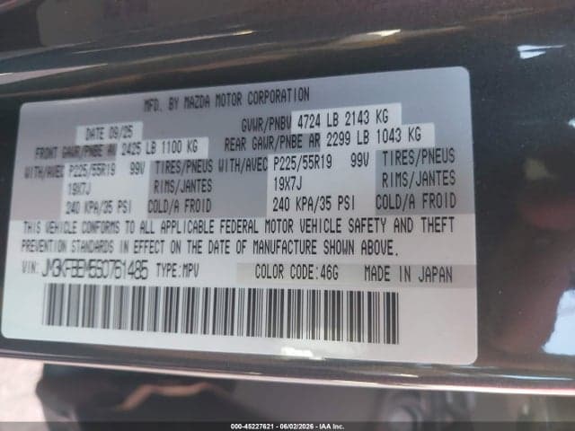 2025 MAZDA CX-5 2.5 S PREMIUM PLUS 9