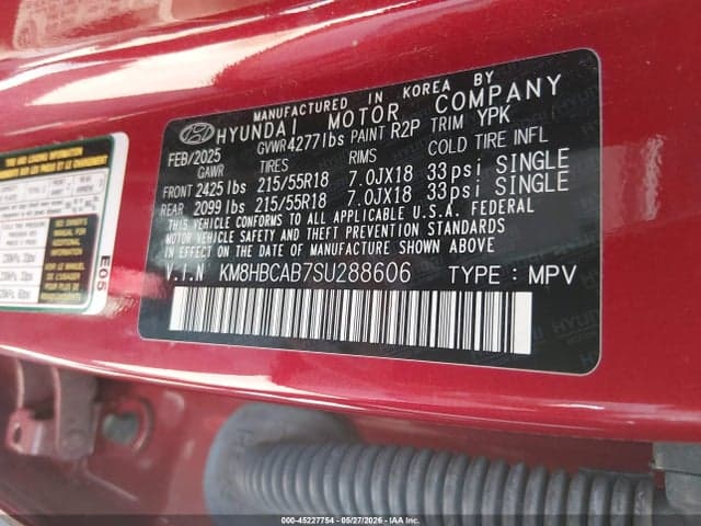 2025 HYUNDAI KONA SEL 9