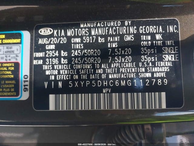 2021 KIA TELLURIDE SX 9