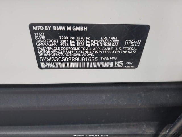 2024 BMW XM LABEL RED 9