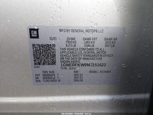 2021 CHEVROLET TRAVERSE FWD LS 9